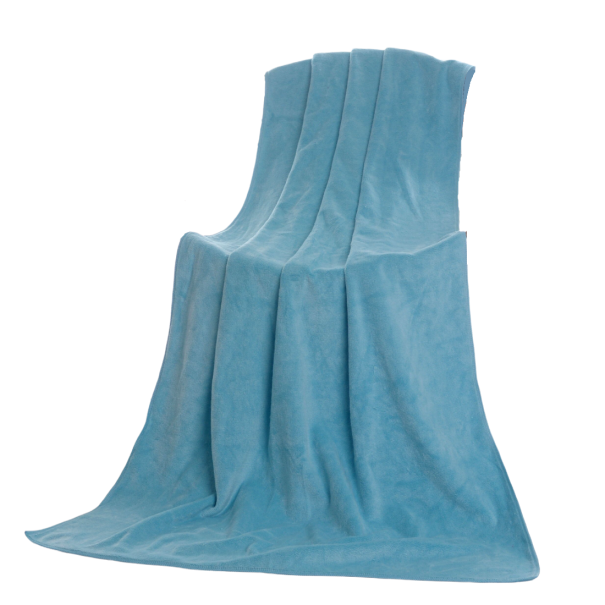 Serviette en microfibre 180 x 80 cm bleu