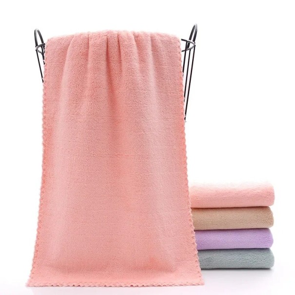 Serviette en microfibre Serviette absorbante Serviette à séchage rapide douce et absorbante 35 x 75 cm rose