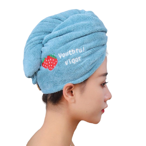Serviette pour cheveux P3635 bleu clair