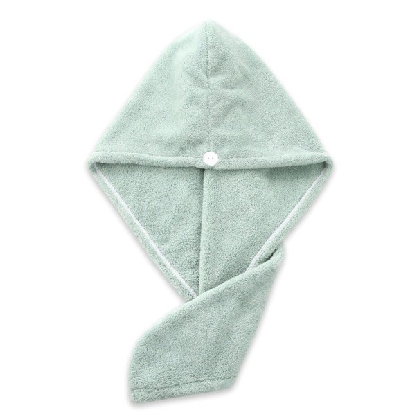 Serviette pour cheveux vert clair