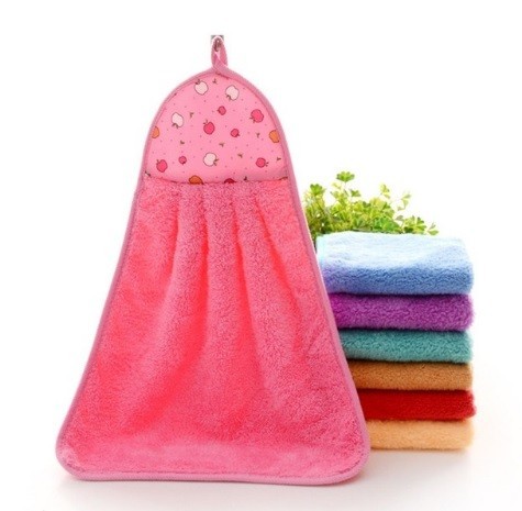 Serviette pour les mains et le visage en microfibre J3069 rose