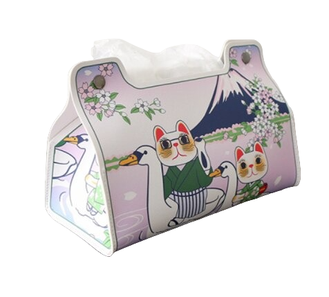 Servilletero de papel con temática de gato 4