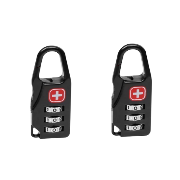 Set 2 buc mini lacăt cu cifru 6,2 x 2 cm cod cu 3 cifre aliaj negru lacăt de siguranță pentru bagaje rucsaci dulapuri
