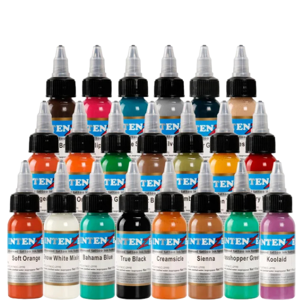 Set 21 de cerneluri pentru tatuaje de calitate Cerneala pentru tatuaje colorata Culori pentru tatuaje 30ml 1