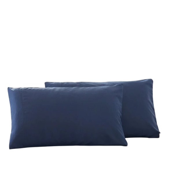 Set 2ks povlaků na polštář 50x75 cm do ložnice Barevný měkký potah na polštář z mikrovlákna Bez výplně Jemný a pohodlný černá