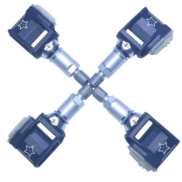 Set 4 bucăți senzor de presiune în pneuri 433 MHz OE 6887147 senzor de ventil pentru BMW și MINI Măsurare precisă a presiunii și temperaturii 1