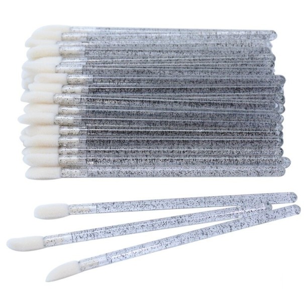 Set aplicatoare pentru buze si gene 50 buc P3311 negru