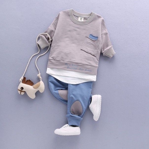 Set băieți - Hanorac și pantaloni de trening J1946 gri 3