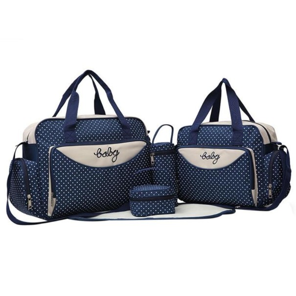 Set cambiador para mamás 5 uds. azul oscuro