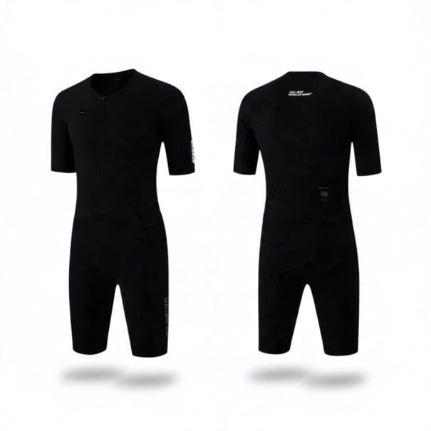 Set Ciclismo Uomo Maglia a Maniche Corte e Pantaloni Corti Maglia in Poliestere e Spandex Pantaloni Corti in Poliammide e Spandex Bianco nero XXS