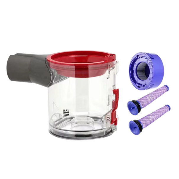 Set complet de recipiente pentru praf pentru aspirator Dyson V8 V7 2× Filtru pre-motor 1× Filtru HEPA post-motor Piese de schimb 1