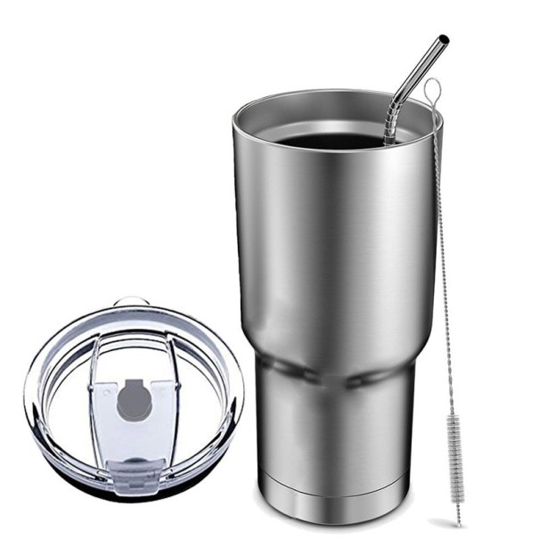 Set con taza de acero inoxidable 4 piezas 1