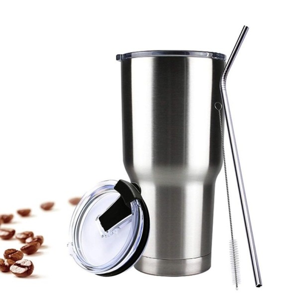 Set con tazza in acciaio inox 4 pezzi 2