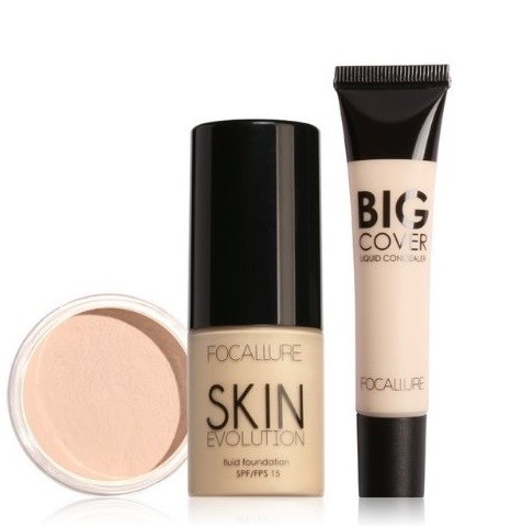 Set cosmetico make-up + cipria + correttore 2