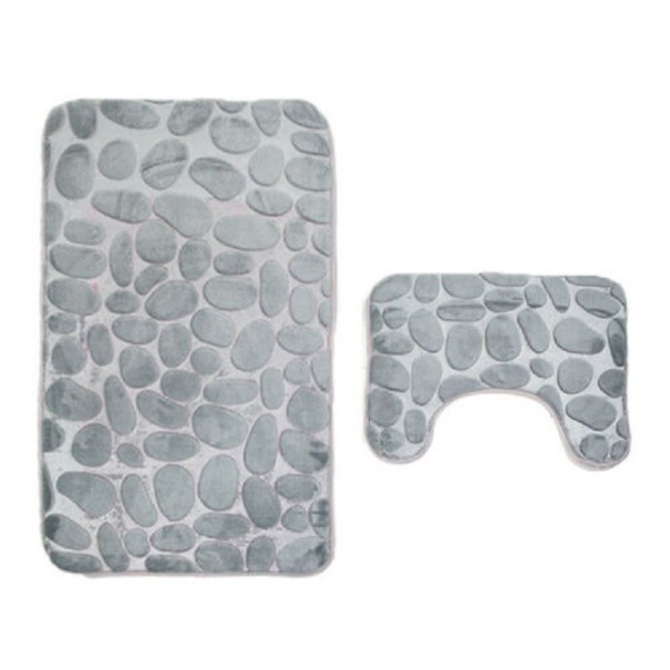 Set covorase de baie 2 buc gri