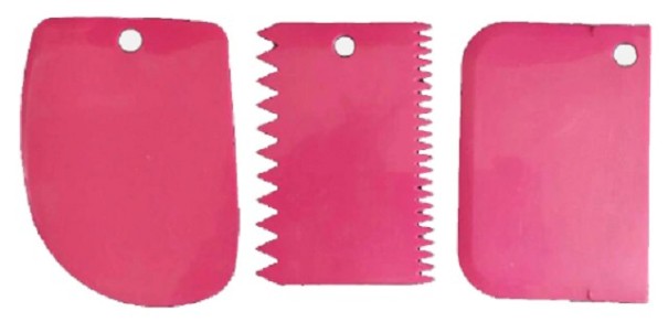 Set da forno - 3 pezzi rosa scuro