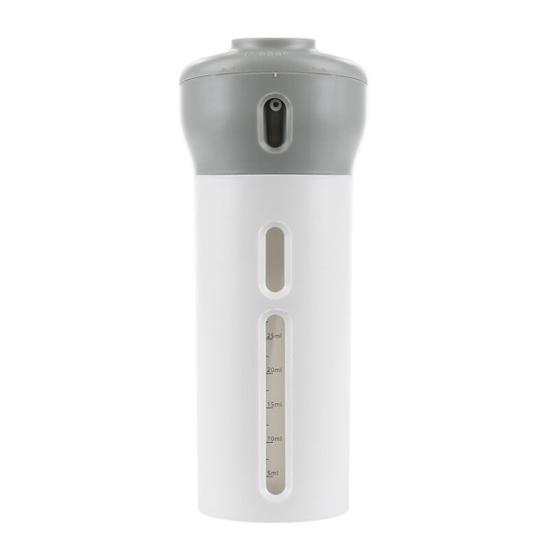 Set da viaggio di flaconi con dispenser grigio