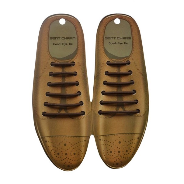 Set de 12 șireturi elastice din silicon fără cravată șireturi elastice din cauciuc șireturi confortabile pantofi pantofi pantofi copii pantofi sport maro