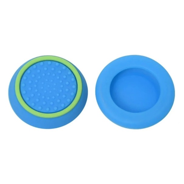 Set de 2 huse de protecție din silicon bicolor pentru controlere PS5, PS4, Xbox Series X/S pentru stick-uri analogice verde