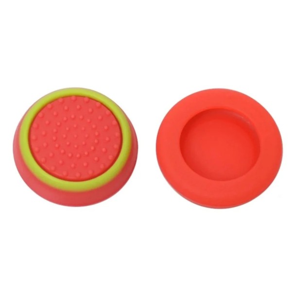 Set de 2 huse de protecție pentru stick-uri din silicon bicolor pentru controllere PS5, PS4, Xbox Series, X/S. Huse de protecție pentru stick-uri analogice. verde