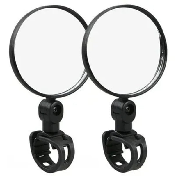 Set de 2 oglinzi rotunde pentru bicicletă 7,5 cm Oglinzi rotative pentru bicicletă cu suport pentru ghidon Rotație la 360° Accesoriu de siguranță 1
