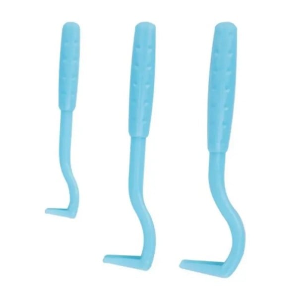 Set de 3 pensete pentru îndepărtarea căpușelor și puricilor pentru câini și pisici, extractor de paraziți, ajutor pentru îngrijirea blănii animalelor de companie albastru