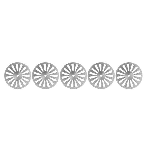 Set de 5 discuri de tăiere diamantate CM05 220 0,20mm pentru laboratorul dentar Disc ultra-subțire cu două fețe pentru tăiere precisă a materialelor 1