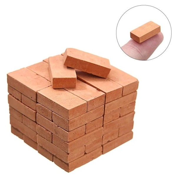Set de 50 bucăți de mini cărămizi de construcție Cărămizi mini realiste pentru modele și construcții creative Cărămizi detaliate pentru creații acasă 1