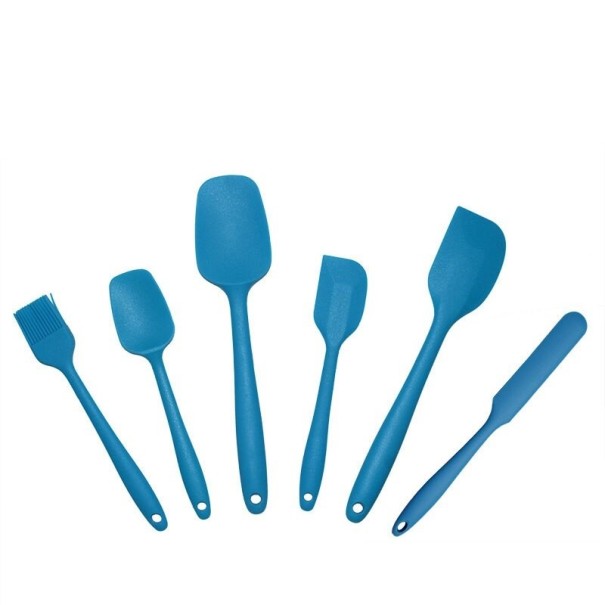 Set de 6 raclete din silicon albastru