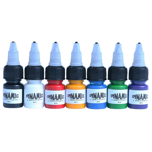 Set de 7 cerneluri permanente pentru tatuaje de calitate Cerneală pentru tatuaje color și machiaj permanent Crema de ochi profesională pentru sprâncene Set de cerneală pentru tatuaje 8 ml 1