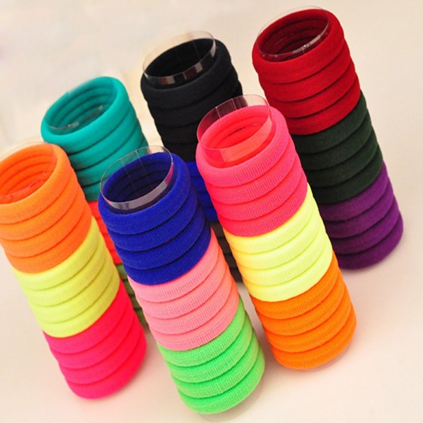 Set de benzi de păr - 50 buc multicolor