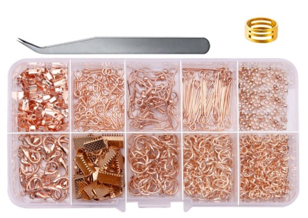 Set de bijuterii creative 710 buc roz vechi