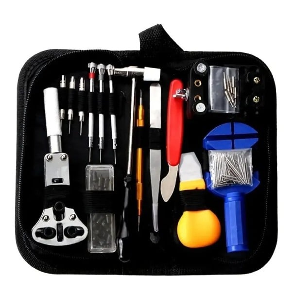 Set de instrumente profesionale pentru repararea ceasurilor într-o carcasă Peste 15 unelte Înlocuirea bateriei, știfturi, demontarea capacelor 1