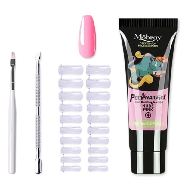 Set de modelado de uñas J294 Nude pink