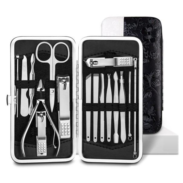 Set de pedicura y manicura 16 piezas blanco