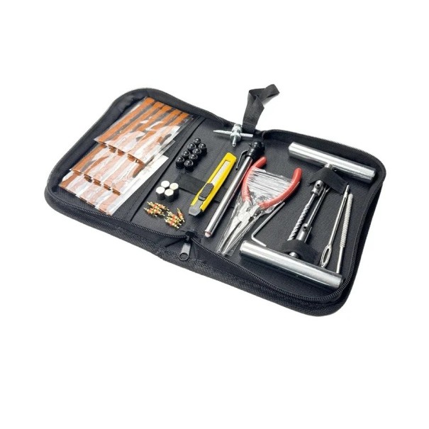 Set de reparare a pneurilor 45 pcs Auto Moto Bicicletă Unelte profesionale pentru repararea defecțiunilor Serviciu de pneuri Garaj Accesorii auto portabile 1