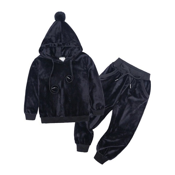 Set de trening pentru copii L1123 negru 2 B