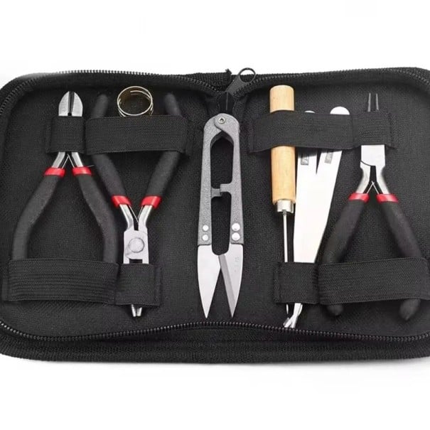 Set de unelte pentru fabricarea bijuteriilor Organizator Clește Pensetă Unelte metalice pentru asamblarea brățărilor Colierelor Mărgelelor Set 1