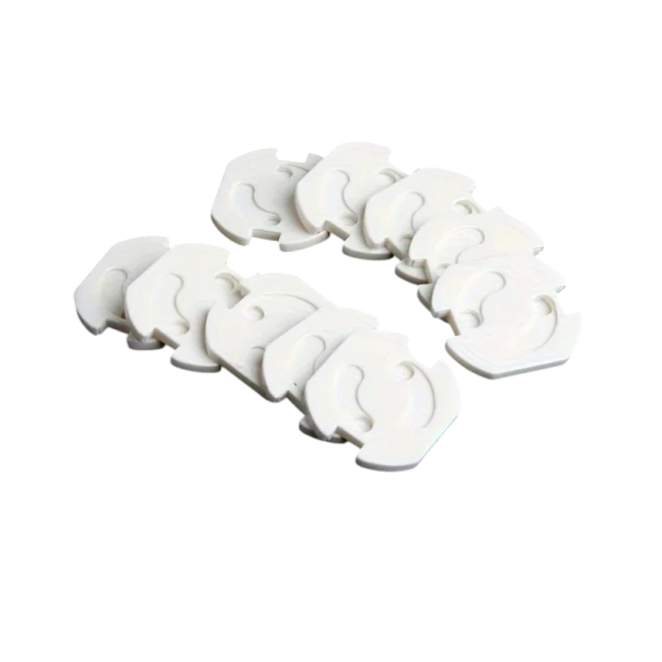 Set di 10 coperture di sicurezza per prese elettriche per bambini con chiusura rotante protezione da corrente e polvere 1