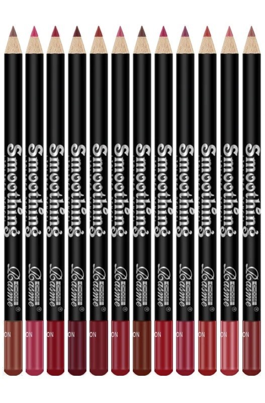 Set di 12 matite contorno labbra 0,85 g Vari colori Resistente all'acqua per una definizione precisa delle labbra 1