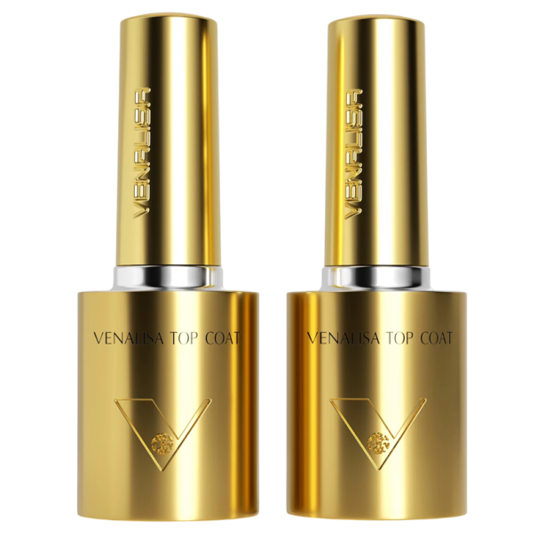 Set di 2 pezzi di smalto UV top coat 2×10 ml senza HEMA TPO Composizione ecologica per lampade LED e UV Manicure da salone e domestica 1