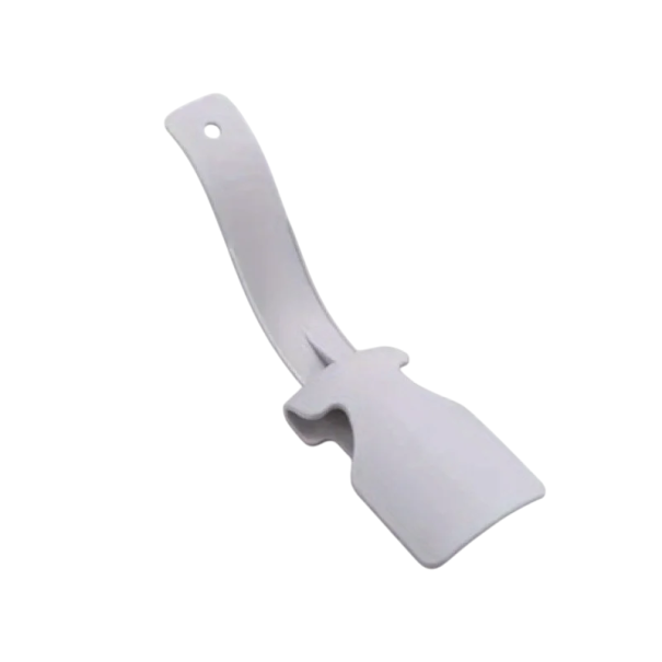 Set di 2 pezzi per indossare le scarpe Clip in plastica per il tallone 17,5 x 5 cm Facilita l'inserimento delle scarpe Senza piegare e danneggiare il tallone della scarpa grigio