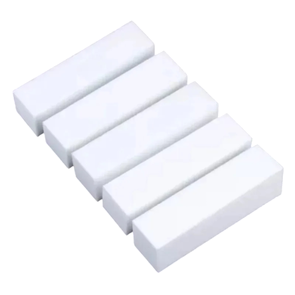Set di 5 blocchi colorati per lucidatura per manicure e pedicure bianco