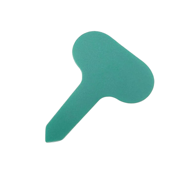 Set di 50 etichette di plastica colorate per piante 7 cm PVC per il terreno Etichette da giardino per verdure e fiori verde