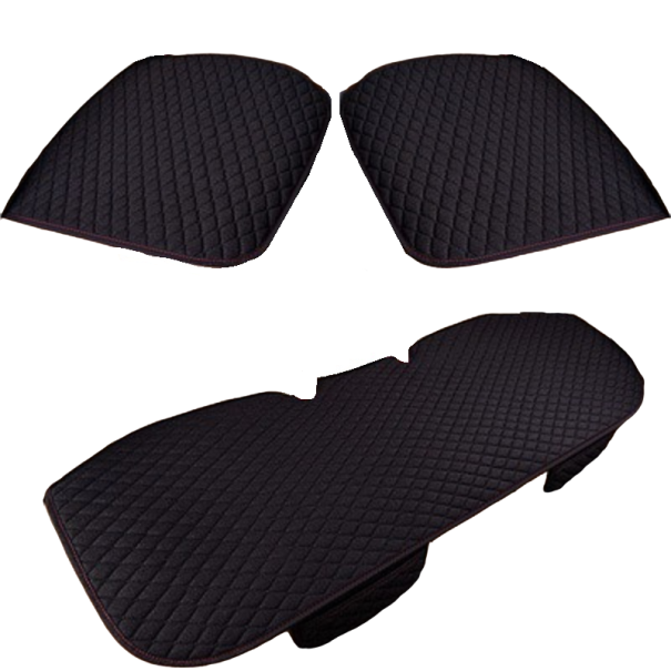 Set di coprisedili universali 3 pz nero