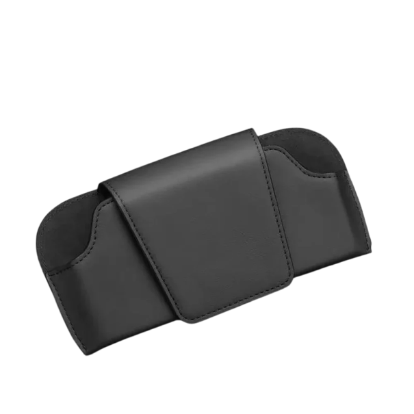 Set di due supporti per occhiali, carte e biglietti da auto con ventosa girevole a 360 gradi in plastica ABS PVC resistente di colore nero nero