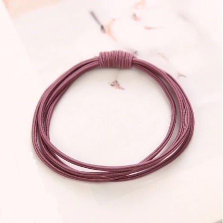 Set di elastici per capelli - 10 pz rosa scuro