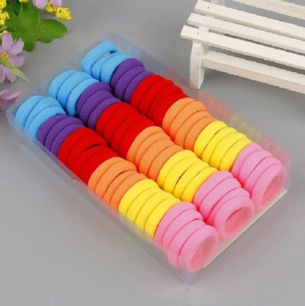 Set di elastici per capelli in cotone - 66 pz 8