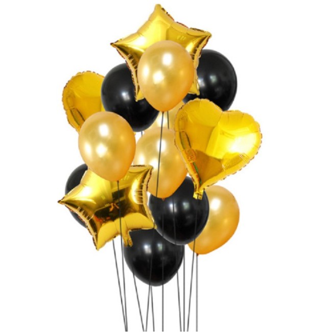 Set di palloncini - 14 pz oro