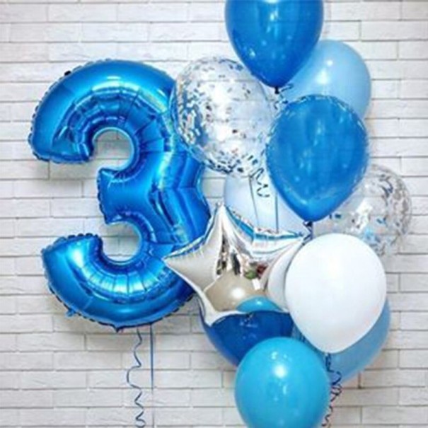 Set di palloncini per compleanno 12 pz 3